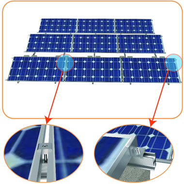 ballasted roof mount solar racking