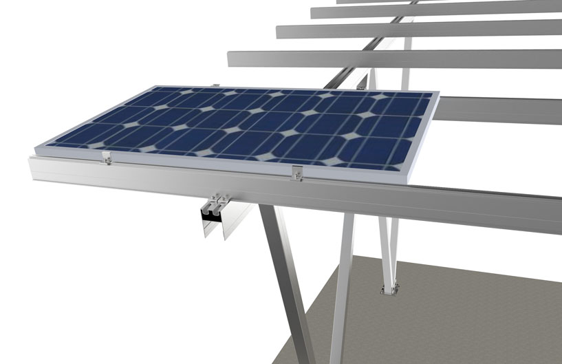 aluminum solar panel mounting system