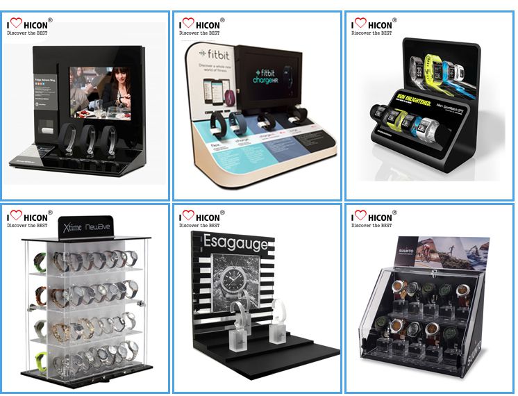  Black Acrylic Watch Display Racks