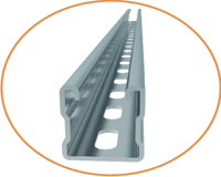 Galvanized U-shape rail