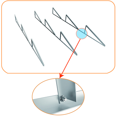 triangle ballast roof mounting 