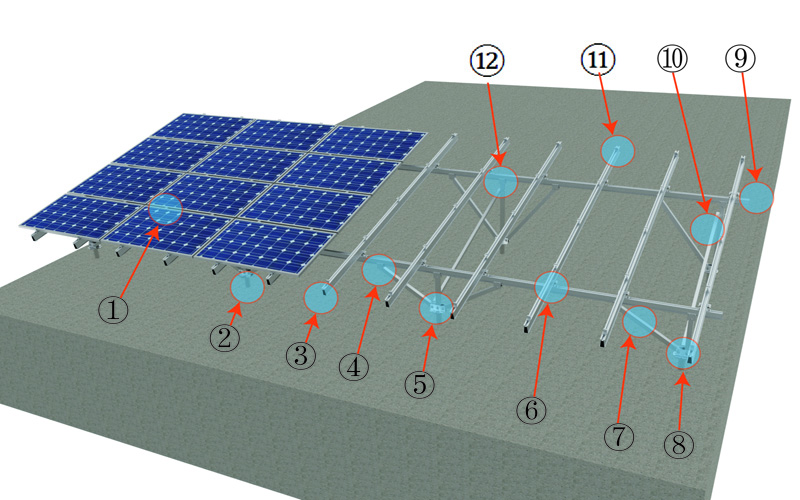 solar panel racks ground