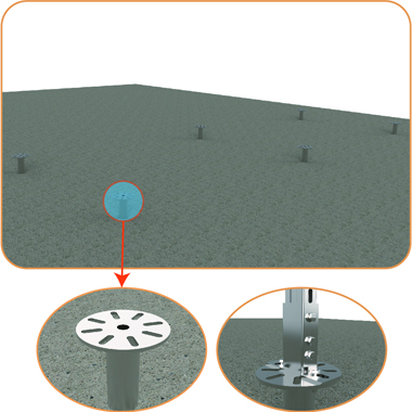 galvanized solar panel mounting system