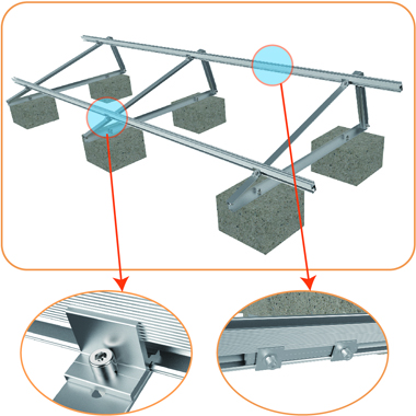 triangle aluminum pv mounting system from china