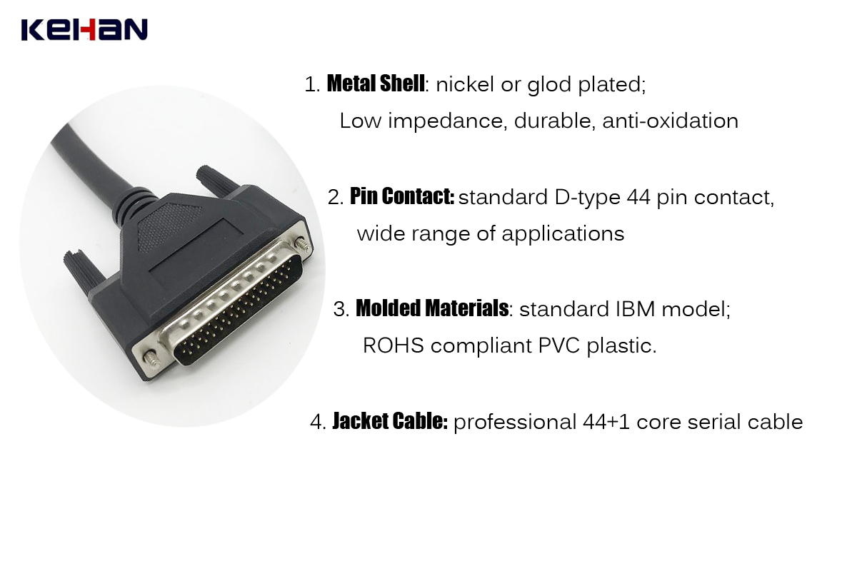 D sub cable assembly