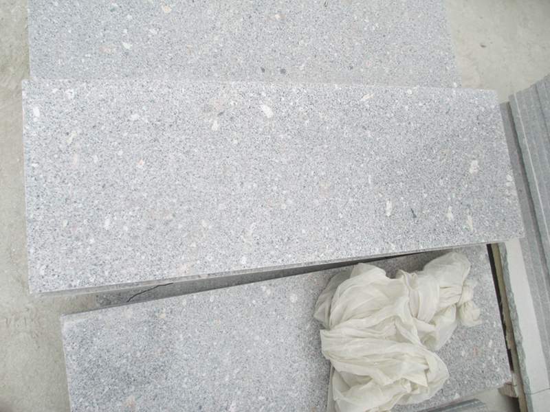 Rushan Grey Granite Pearl Flower Stairs Slab Steps Rushan Grey Granite Pearl Flower Stairs Slab Steps