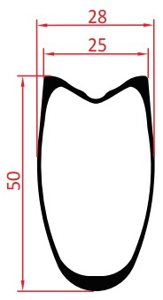 50mm tubular disc rim 50mm tubular disc rim
