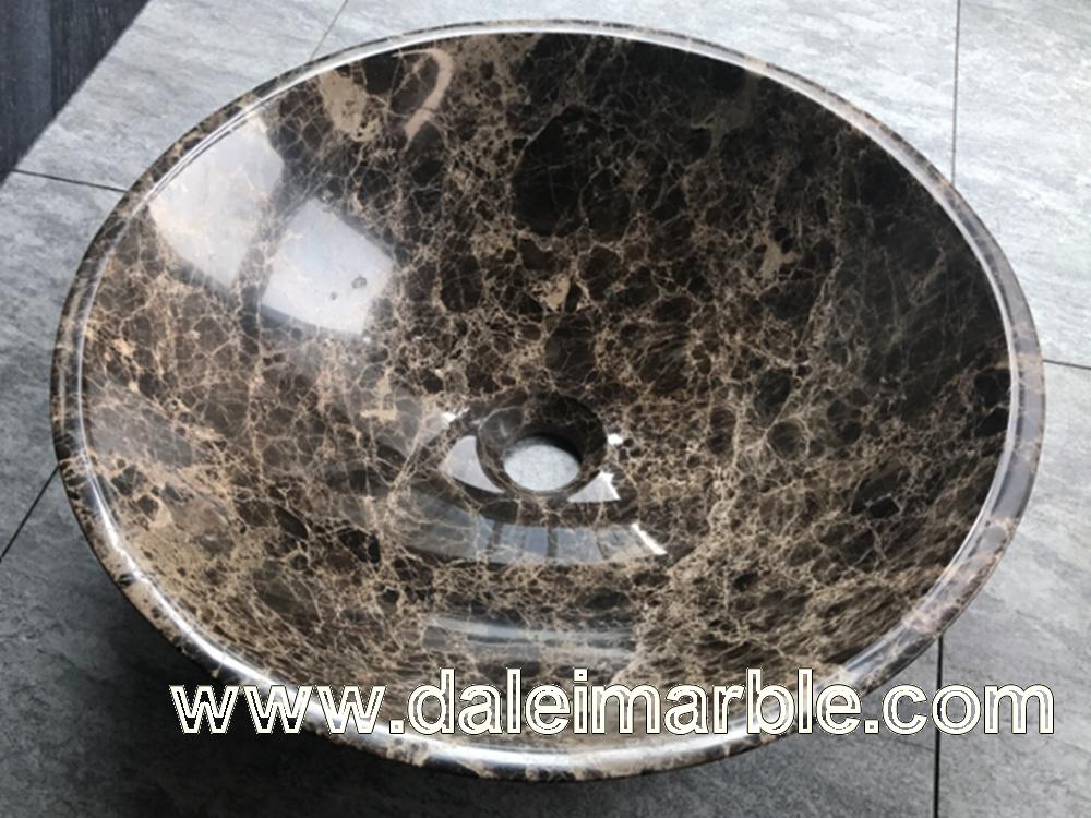 Emperador Dark Marble Sink