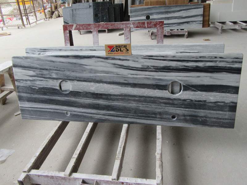 Blue Galaxy Grey Marble Prefab Bathroom Countertops Blue Galaxy Grey Marble Prefab Bathroom Countertops