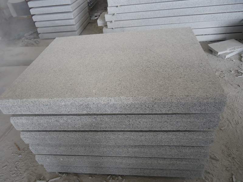 G603 Flamed Beveled Long Edge Granite Step Risers G603 Flamed Beveled Long Edge Granite Step Risers