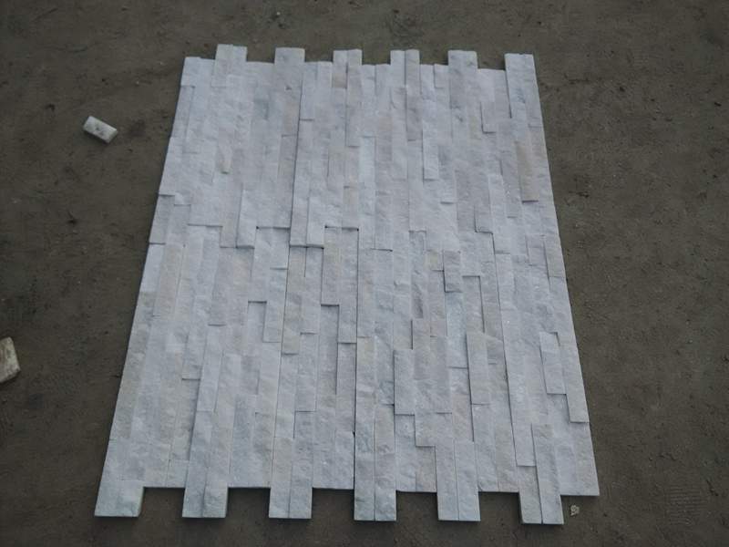 Natural Split White Quartz Slate Tiles Kitchen Backsplash Natural Split White Quartz Slate Tiles Kitchen Backsplash