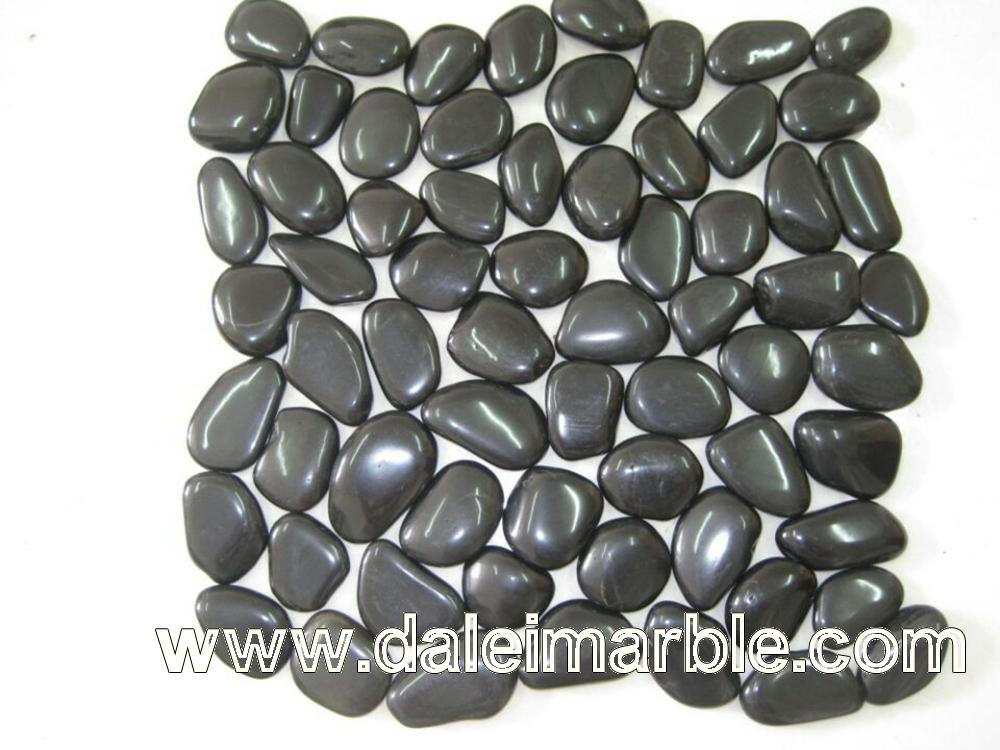 Decorative Landscaping Stone Black Pebbles