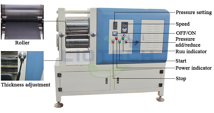 rolling press machine for battery electrode 
