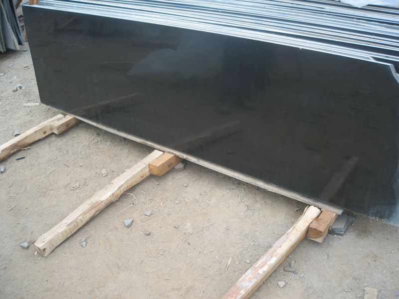 Mongolia Black Basalt Half Slabs