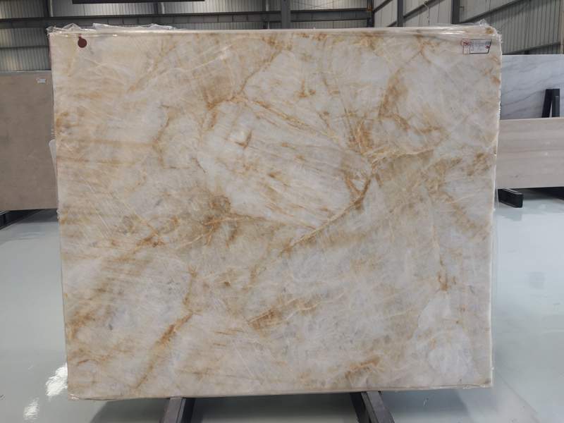 Chinese Gold Honey Onyx Bookmatched Slab For Wall Cover Chinese Gold Honey Onyx Bookmatched Slab For Wall Cover