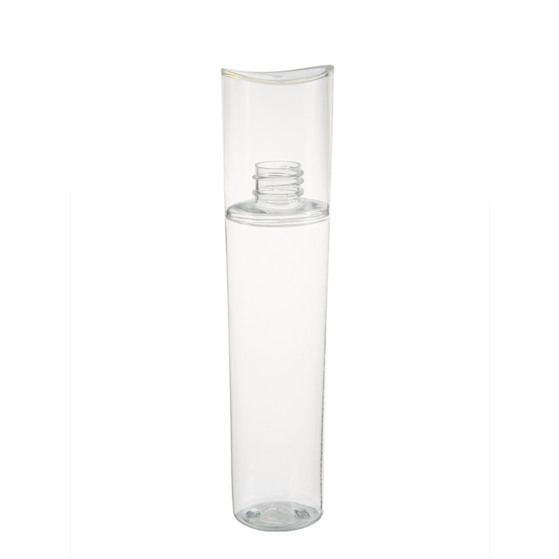 105ml 2.5oz Clear Plastic PET Cylinder Bottle with Over Cap 105ml 2.5oz Clear Plastic PET Cylinder Bottle with Over Cap
