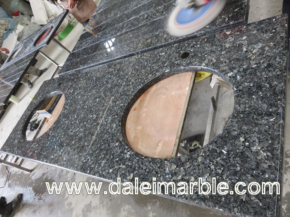 Granite Kitchen Countertop Double Holes