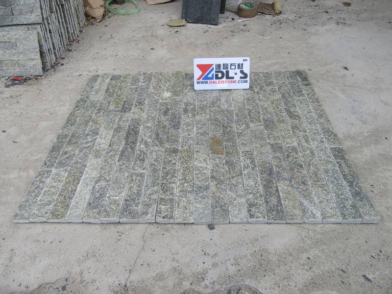 Natural Green Quartzite Split Face Culture Stone Panel Natural Green Quartzite Split Face Culture Stone Panel