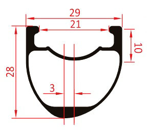 gravel bike carbon rim profile