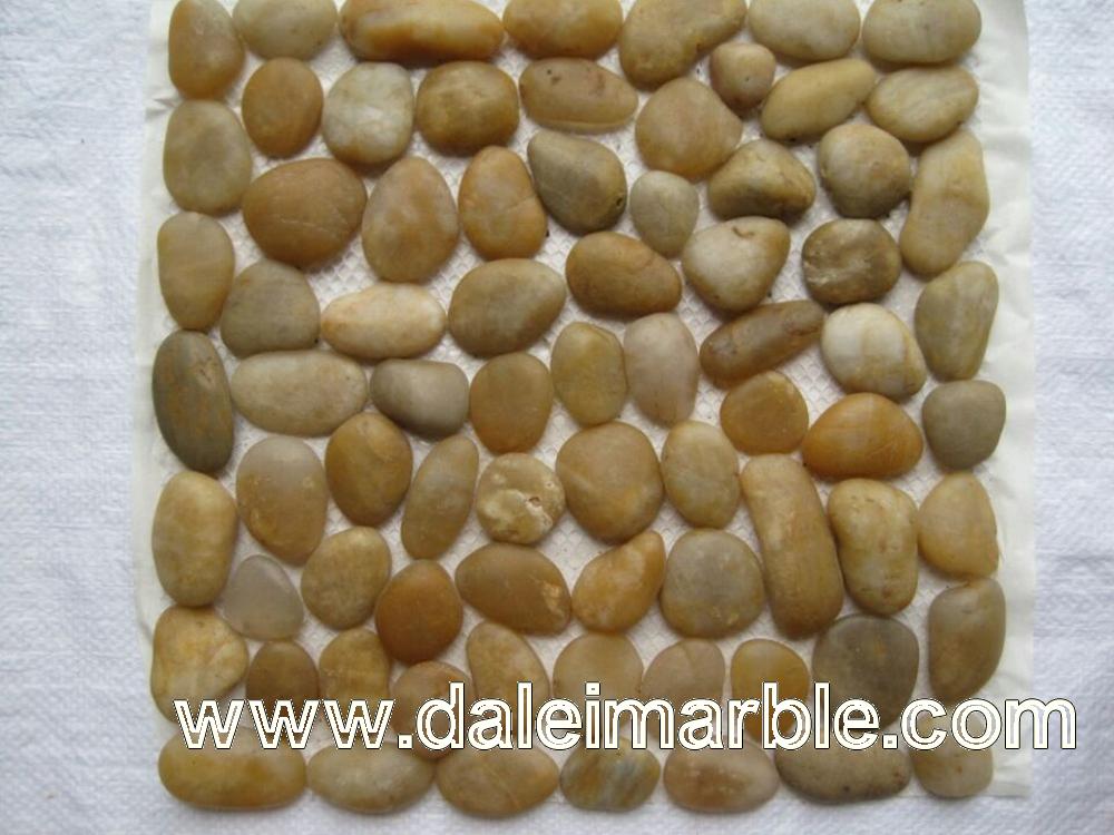 Yellow Pebbles Decorative Landscaping Stone