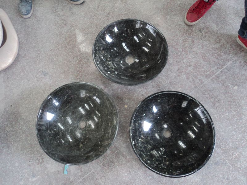 Emerald Pearl Granite Countertop Round Wash Basin Emerald Pearl Granite Countertop Round Wash Basin
