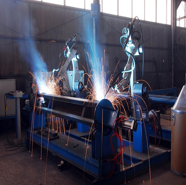 Japan Welding robot for welding construction hoist.