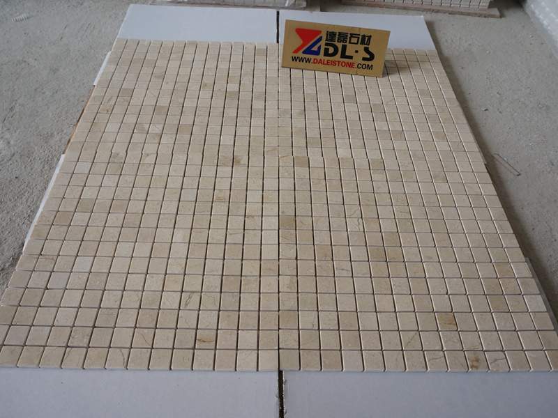 Crema Marfil Light Beige Marble Mosaic Tile Sheets