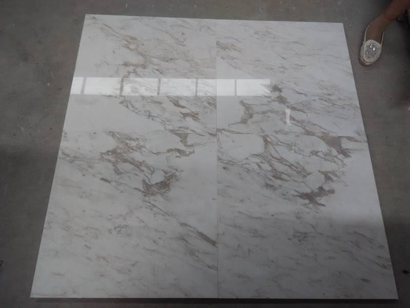 Polished Volakas White Marble Interior Wall Panel Tiles