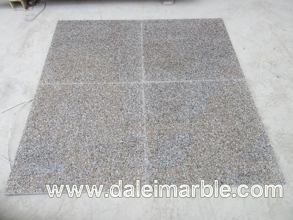 Lotus Brown Granite Paving Laying