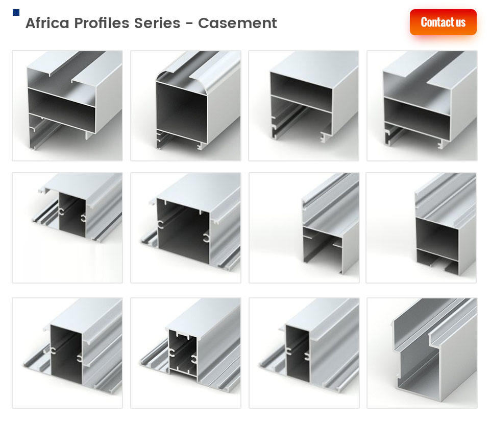 aluminium casement profiles in Africa
