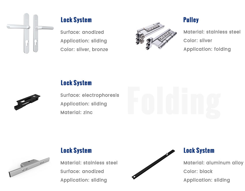 folding door accessories