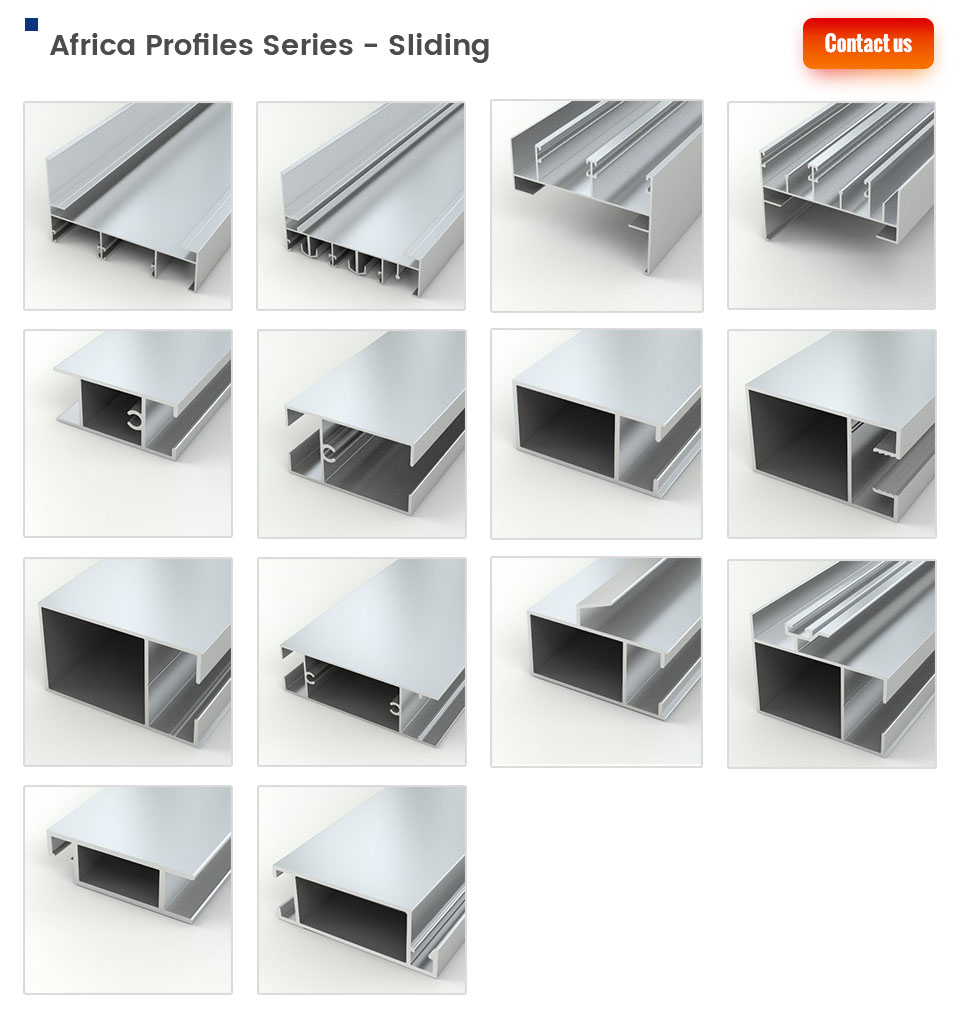 aluminium sliding profiles in Africa