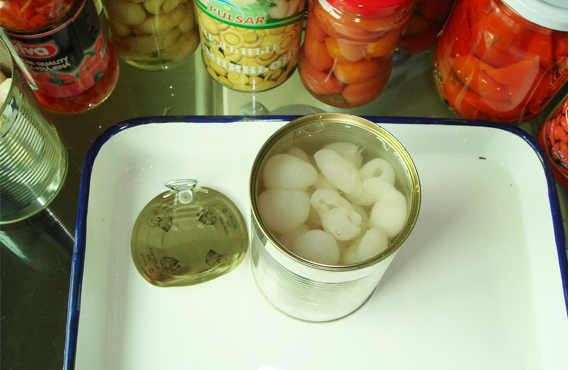 Canned Lychees in syrup