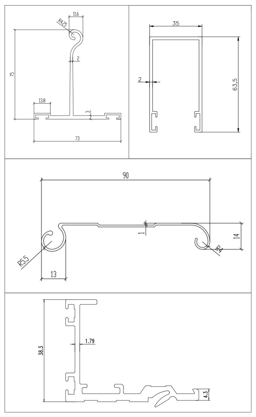 aluminum rolling gate draw