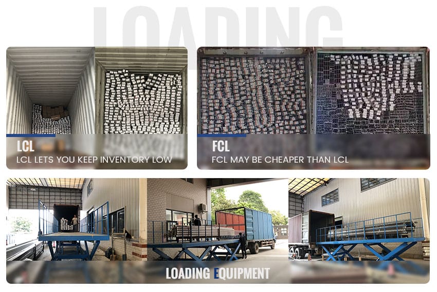 aluminium profiles loading