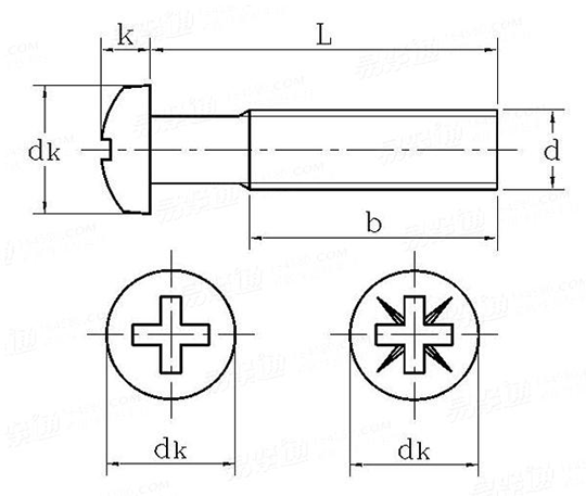 M4 pan head machine screws M4 pan head machine screws