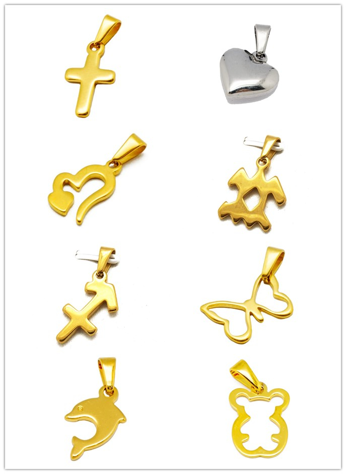 Gold Small Size Cross Pendant