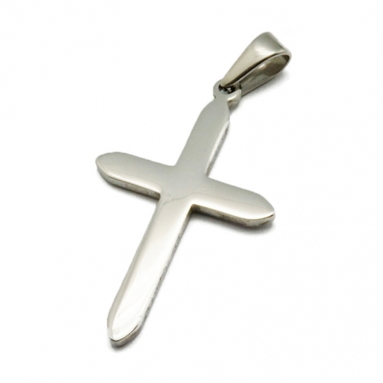 sideways cross pendant