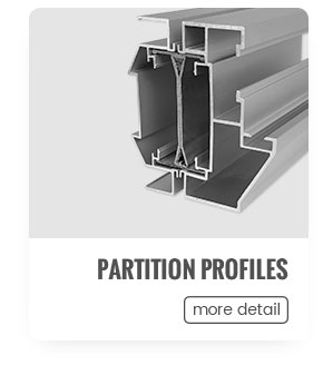 aluminium partition wall profiles