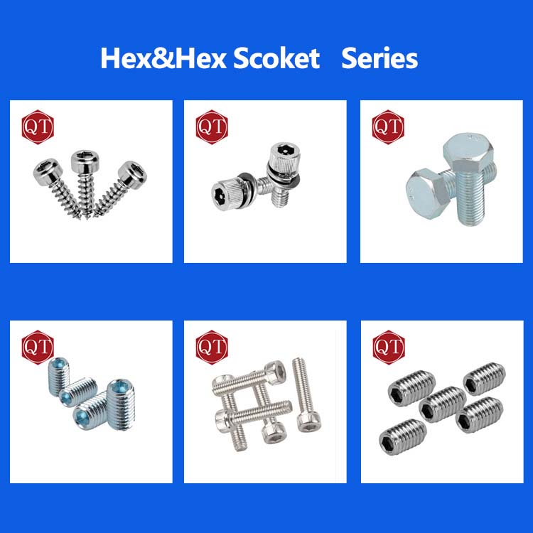 Hex socket machine screws