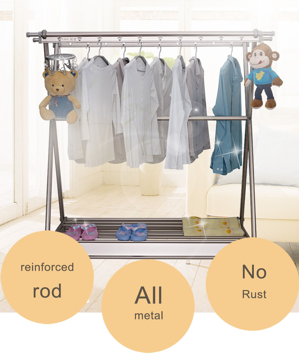 ceiling mounted clothing rack