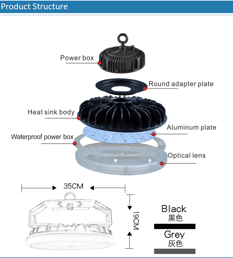 led aluminum lights housing