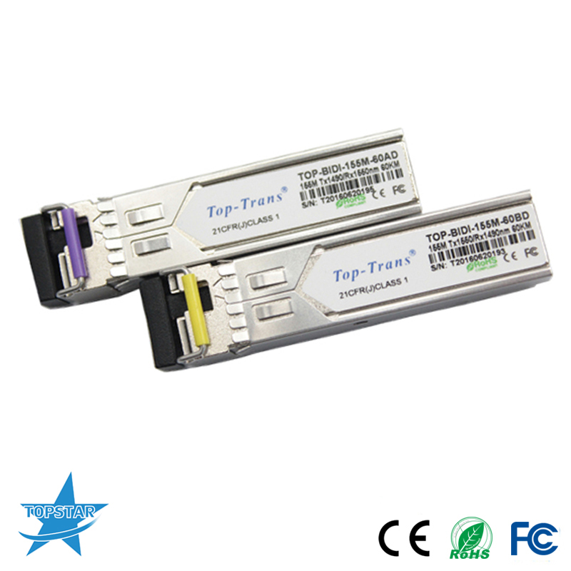 155M BIDI 1310nm/1550nm Transceiver 155M BIDI 1310nm/1550nm Transceiver