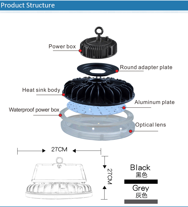 150 w led high bay lights housings