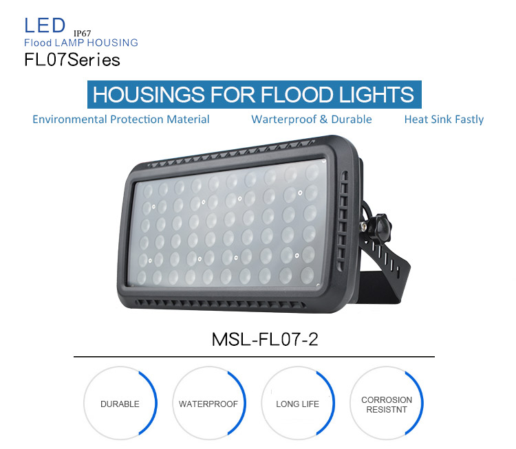led flood lights housing