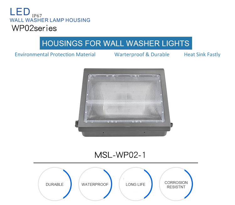 aluminium lighting fixture housing