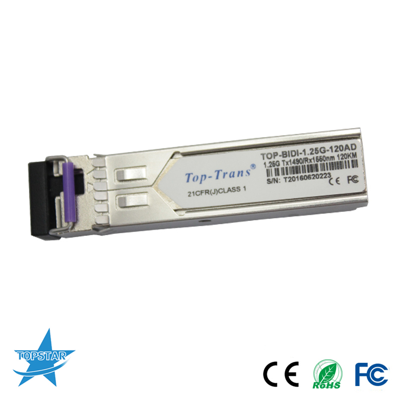 1.25G BIDI SFP 120km Transceiver