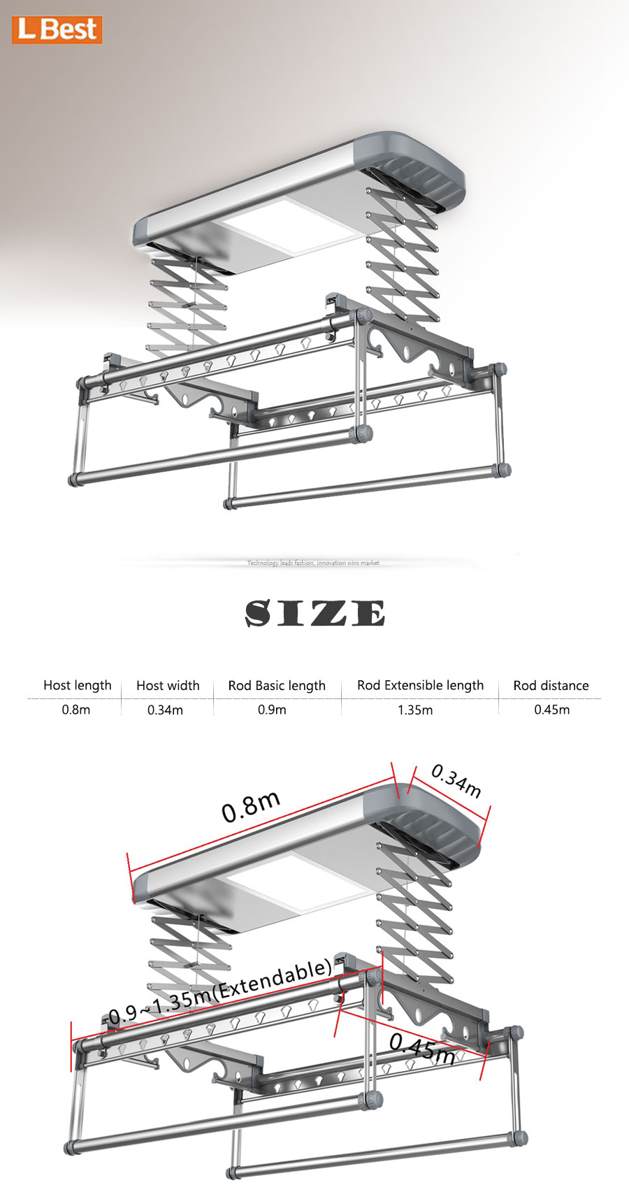 Electric Clothes Drying Rack Hanger