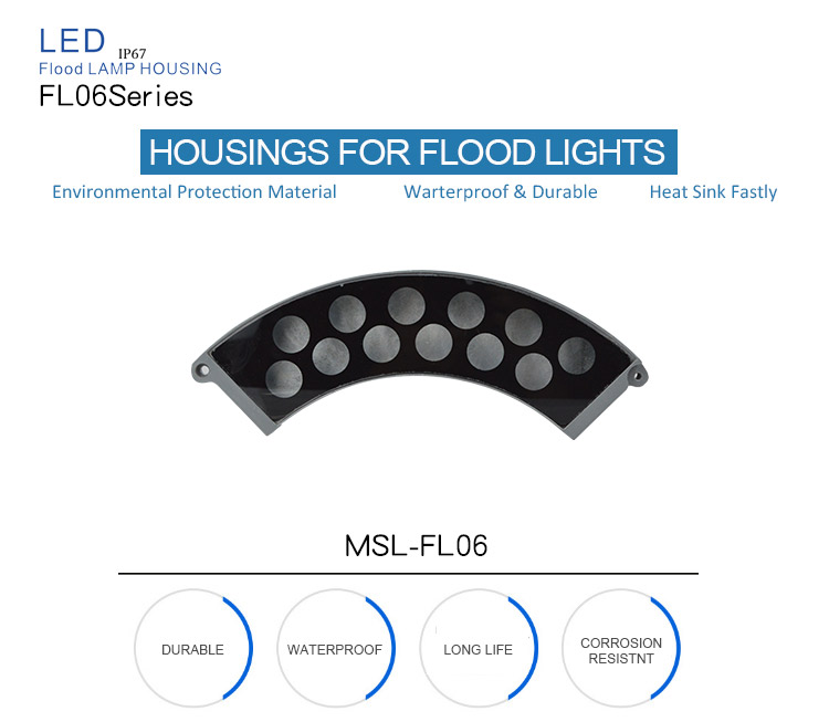 aluminum flood light housing