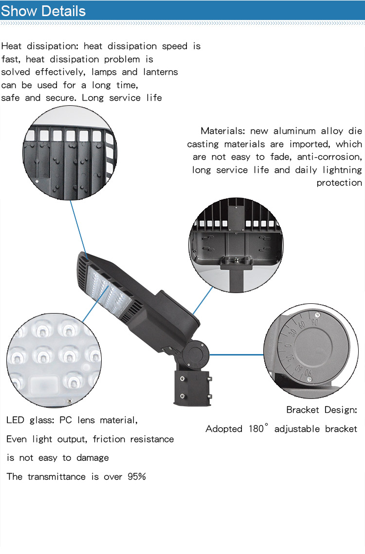 led street lights housings